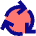 Arrows Cycle Icon from Sharp Pop Set