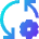 Arrows Sync Settings Icon from Sharp Gradient Set