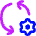 Arrows Sync Settings Icon from Flex Neon Set