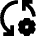 Arrows Sync Settings Icon from Sharp Remix Set