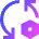 Arrows Sync Settings Nut Icon from Sharp Gradient Set