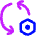 Arrows Sync Settings Nut Icon from Flex Neon Set