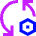 Arrows Sync Settings Nut Icon from Sharp Neon Set