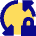 Triangle Arrow Sync Lock Icon from Sharp Pop Set