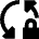 Triangle Arrow Sync Lock Icon from Sharp Remix Set