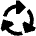Triangle Arrows Cycle Icon from Sharp Remix Set