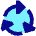 Triangle Arrows Cycle Icon from Sharp Pop Set