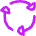 Triangle Arrows Cycle Icon from Flex Neon Set