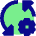 Triangle Arrows Sync Settings Icon from Sharp Pop Set