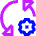 Triangle Arrows Sync Settings Icon from Sharp Neon Set