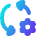 Triangle Arrows Sync Settings Icon from Flex Gradient Set