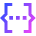 Json Programming Icon from Sharp Gradient Set