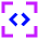 Programming Frame Source Code Icon from Sharp Neon Set