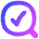 Search Check Icon from Flex Gradient Set