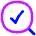 Search Check Icon from Flex Neon Set