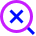 Search Off Disable Icon from Sharp Neon Set