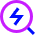Search Quick Action Icon from Sharp Neon Set