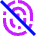 Fingerprint Off Icon from Sharp Neon Set