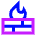 Fire Wall Icon from Sharp Neon Set