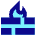 Fire Wall Icon from Sharp Pop Set