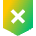 Shield Privacy Protection Off Disable Icon from Sharp Gradient Set