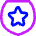 Shield Star Police Badge Icon from Flex Neon Set