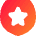 Shield Star Police Badge Icon from Flex Gradient Set