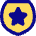 Shield Star Police Badge Icon from Flex Pop Set