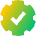 Cog Automation Gear Check Icon from Sharp Gradient Set