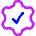 Cog Automation Gear Check Icon from Flex Neon Set