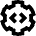 Cog Source Code Gear Icon from Sharp Remix Set