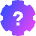 Settings Alert Help Icon from Sharp Gradient Set