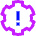 Settings Alert Update Icon from Sharp Neon Set