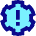 Settings Alert Update Icon from Sharp Pop Set