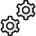 Cog Double icon - Free transparent PNG, SVG. No Sign up needed.