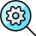 Cog Search 1 icon - Free transparent PNG, SVG. No Sign up needed.