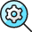 Cog Search icon - Free transparent PNG, SVG. No Sign up needed.
