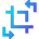 Crop And Rotate Icon from Sharp Gradient Set