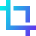 Crop Selection Icon from Sharp Gradient Set