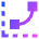 Curves Levels Graph Icon from Sharp Gradient Set