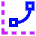 Curves Levels Graph Icon from Sharp Neon Set