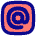 Mention Account Username Email Address Icon from Flex Pop Set