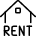 Real Estate Sign House Rent