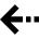 Arrow Dashed Left Icon from Sharp Remix Set
