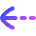 Arrow Dashed Left Icon from Flex Gradient Set