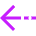 Arrow Dashed Left Icon from Sharp Neon Set