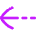 Arrow Dashed Left Icon from Flex Neon Set