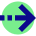 Arrow Dashed Right Icon from Sharp Pop Set