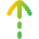 Arrow Dashed Warm Up Icon from Flex Gradient Set