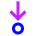 Arrows Step Into Icon from Sharp Neon Set